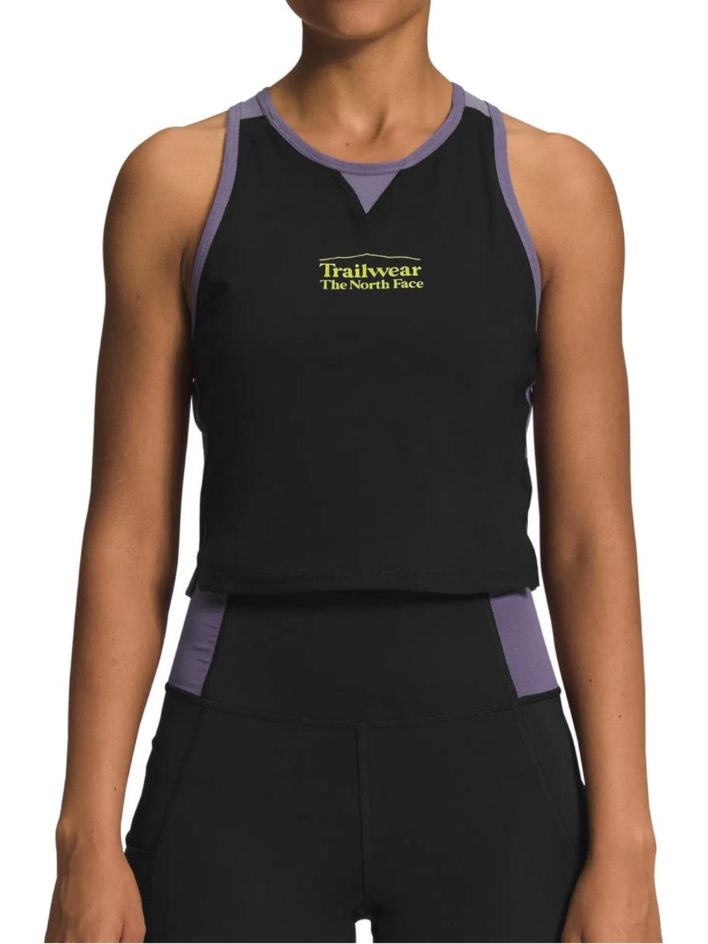 The North Face Trailwear Black & Lavender Cropped Tank